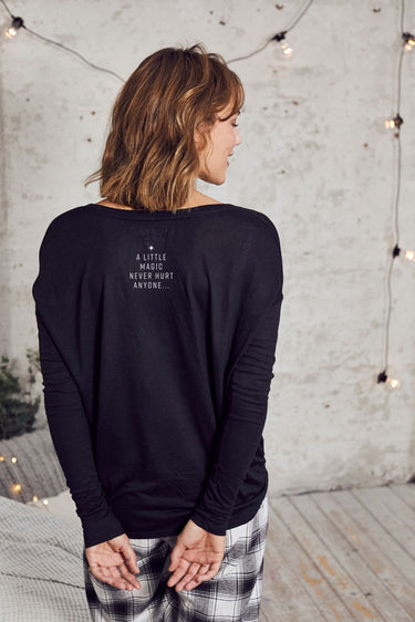 "A Little Magic" Original Ribbed Long Sleeve Tee Back