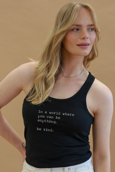 "Be Kind" Racerback Front