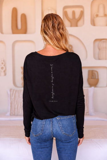 "Love Is Everything" Original Ribbed Long Sleeve Tee Back