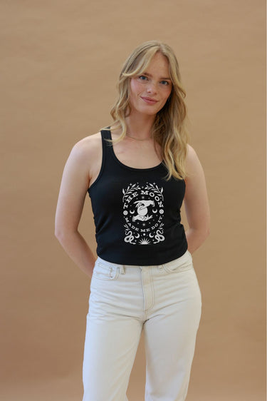 "Moon Made Me" Racerback Front