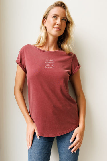 "She Became It" Roll With It Tee
