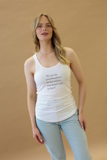 "Wiccan" Racerback Front