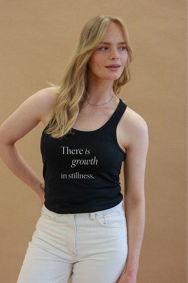 "Growth" Racerback Cursive Front