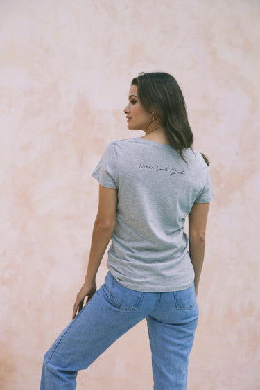 "Never Look Back" V Tee