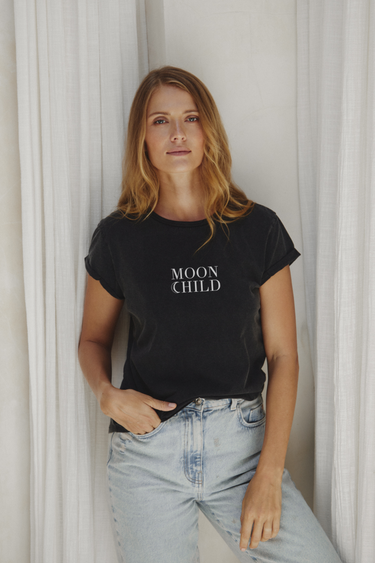 "Moon Child" Roll With It Tee