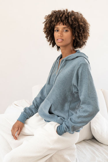 "Little Things" Embroidered Fleece Hoodie
