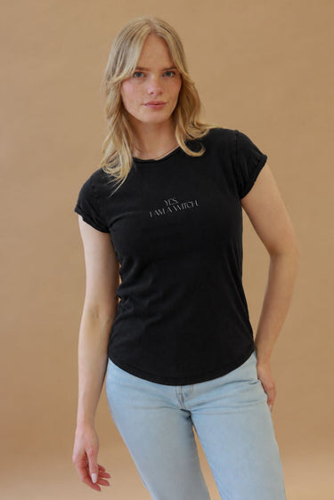 "A Witch" Roll With It Tee