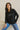 "Small Acts" Original Ribbed Long Sleeve Tee Cursive Front
