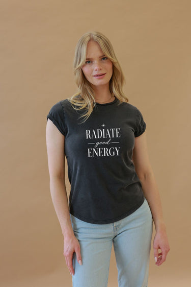 "Radiate" Roll With It Tee Front