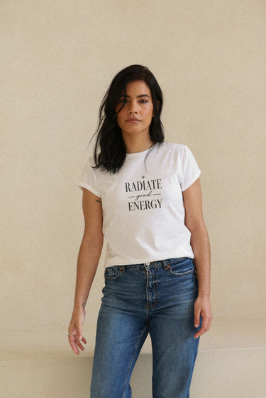 "Radiate" Roll With It Tee Front