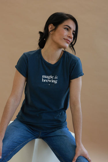 "Magic is Brewing" Roll With It Tee Front