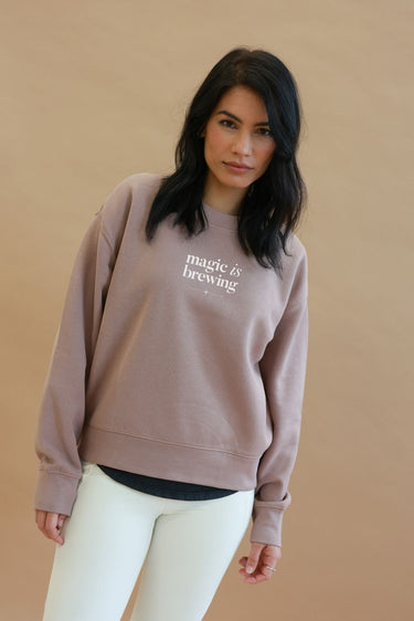 "Magic is Brewing" Slumber Sweater Front