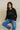 "Be Kind" Minimal Original Ribbed Long Sleeve Tee Front