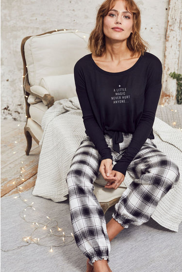 "A Little Magic" Original Ribbed Long Sleeve Tee Front