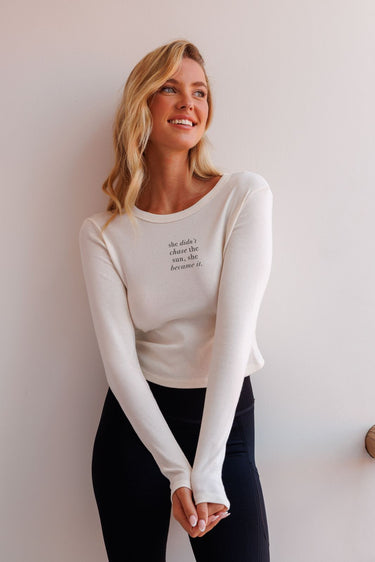 "She Became It" Baby Tee