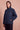 "Be Kind" Signature Sherpa in French Navy, front view