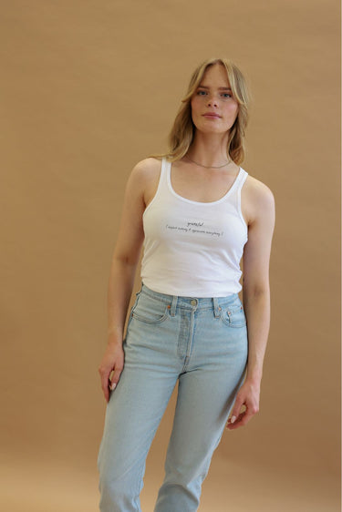 "Grateful" Racerback Front