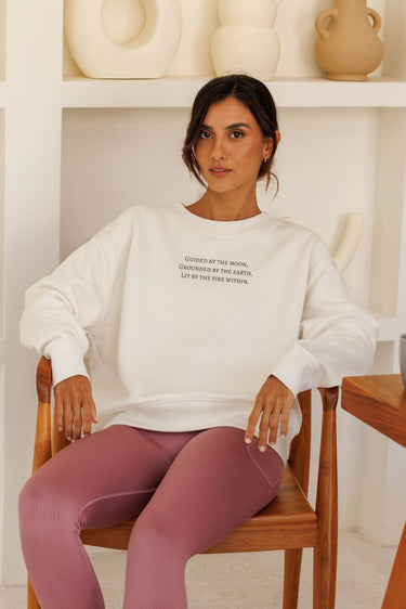 "Guided" Slumber Sweater (Front)