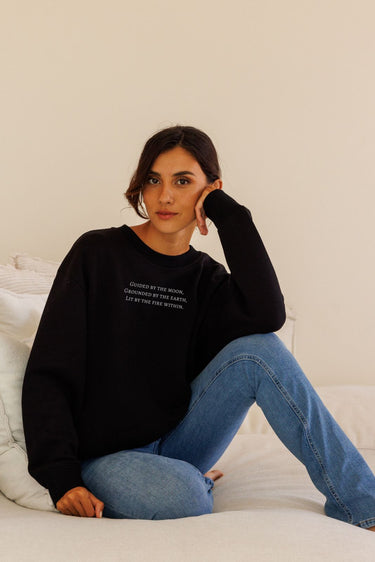 "Guided" Slumber Sweater (Front)