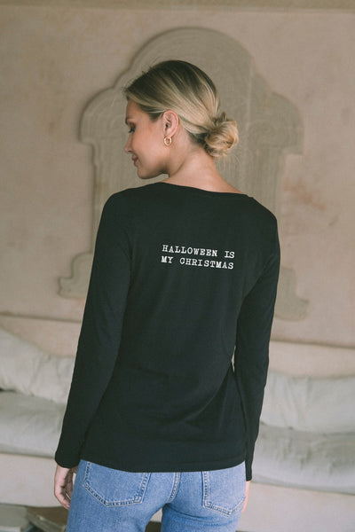 "Halloween Christmas" Long Sleeve Tee