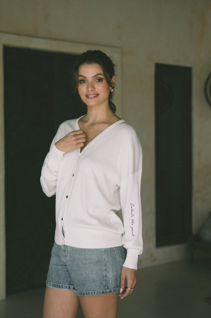 "Inhale Exhale" Riviera Cardigan