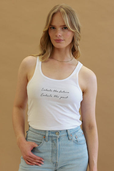 "Inhale, Exhale" Racerback Front