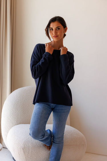 Embroidered Signature Lotus Perfect Pullover