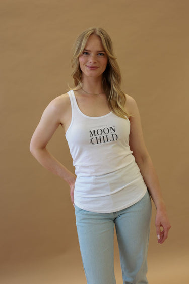 "Moon Child" Racerback Front