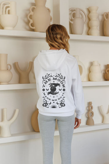 "Moon Made Me" Cloud Hoodie (Back)