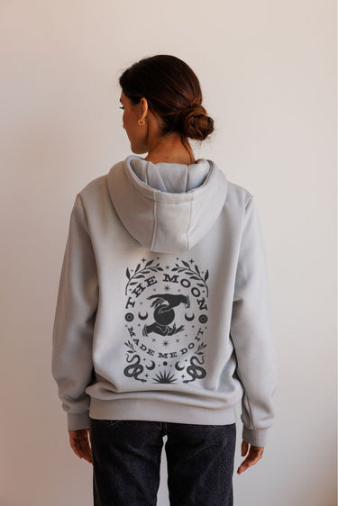 "Moon Made Me" Cloud Hoodie (Back)
