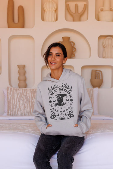 "Moon Made Me" Cloud Hoodie (Front)