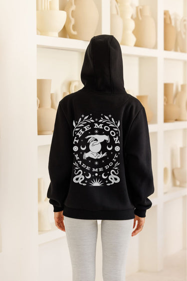 "Moon Made Me" Cloud Hoodie (Back)