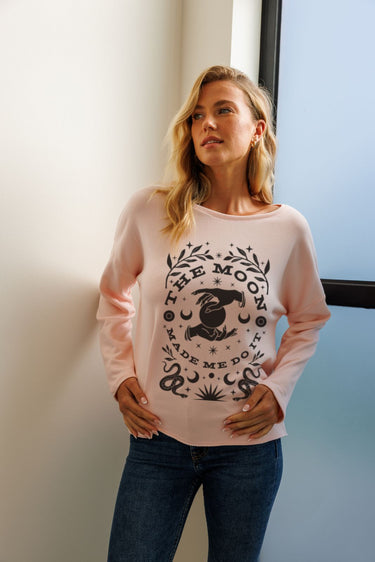 "Moon Made Me" Perfect Pullover (Front)