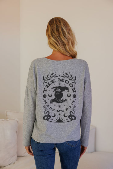 "Moon Made Me" Perfect Pullover (Back)