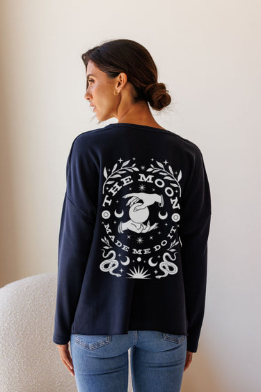 "Moon Made Me" Perfect Pullover (Back)