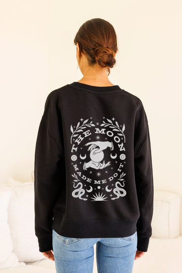 "Moon Made Me" Slumber Sweater (Back)
