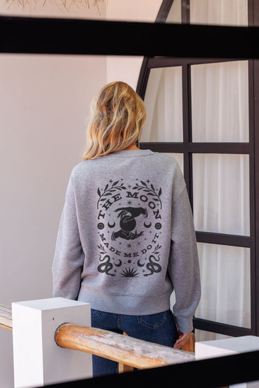 "Moon Made Me" Slumber Sweater (Back)
