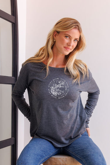 "Stay Wild" Original Ribbed Long Sleeve Tee (Front)