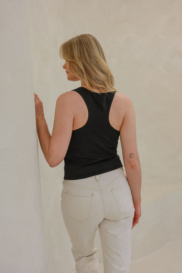 "Joy" Racerback Cursive Front