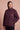 Signature Sherpa in Washed Plum with the Om & Ah London logo, front view