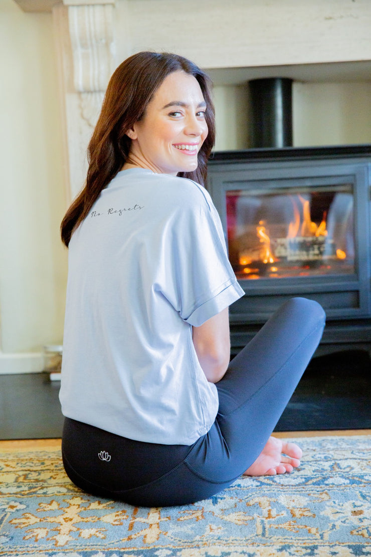 "No Regrets" Rolled Sleeve Tee