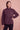 "Perfectly Imperfect" Signature Sherpa in Washed Plum, front view