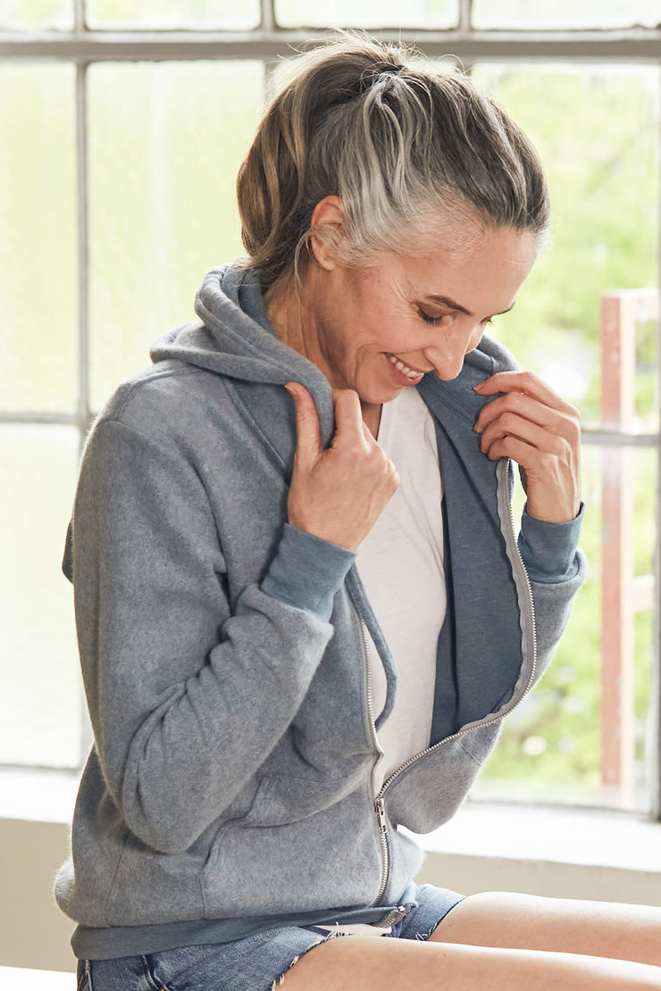 "Little Things" Embroidered Fleece Hoodie