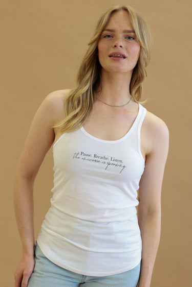 "The Universe" Racerback Front