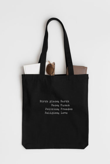 "Human" Tote Bag