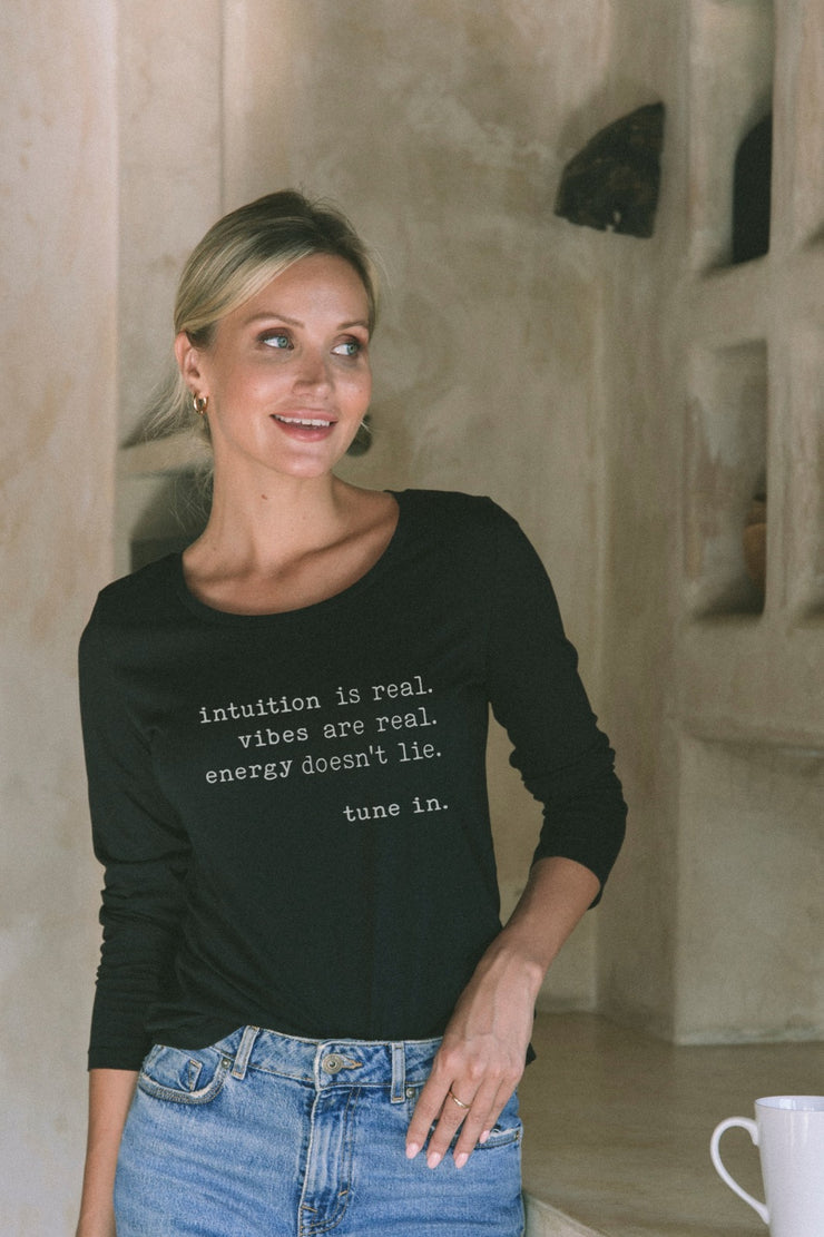 "Intuition Is Real" Long Sleeve Tee