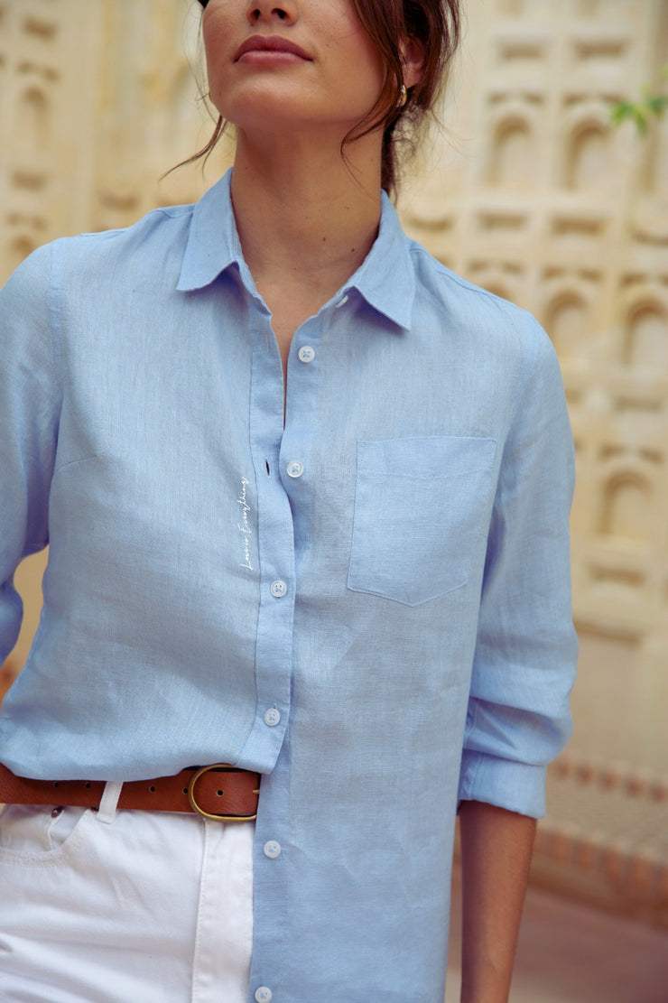 "Love Is Everything" Island Linen Shirt