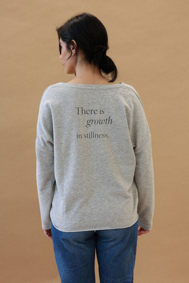 "Growth" Perfect Pullover Cursive Back