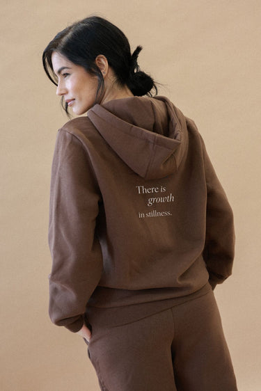 "Growth" Cloud Hoodie Cursive Back