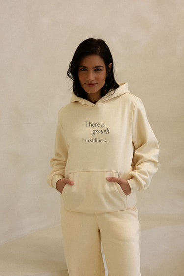 "Growth" Cloud Hoodie Cursive Front